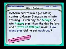 Video thumbnail for 12 - Solving Word Problems 2 - More Difficult Problems
