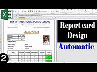 Video thumbnail for How to make a Student Report Card Automatic in excel
