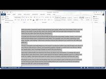 Video thumbnail for Microsoft Word - selecting paragraphs, the document and spacing by Chris Menard