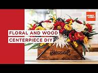 Video thumbnail for Floral and Wood Centerpiece DIY| Hobby Lobby®