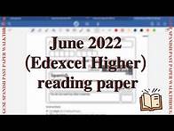Video thumbnail for GCSE Spanish: Reading Paper Walkthrough (Edexcel)