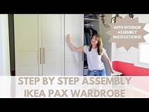 Video thumbnail for How to Assemble Ikea Pax Wardrobe | Step by Step 4 Door Wardrobe Combination + Interior Accessories!