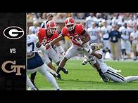 Video thumbnail for Georgia vs. Georgia Tech Football Highlights (2017)