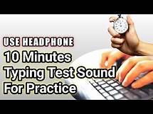 Video thumbnail for 10 minutes timer | typing speed test sound for practice ,