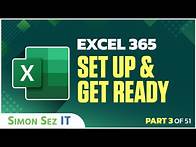 Video thumbnail for Excel 365 for Beginners: Exercise to Get Started (3 of 51)