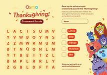 Video thumbnail for Thanksgiving Crossword Puzzle