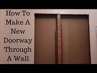 Video thumbnail for How To Install A New Door Through An Existing Wall