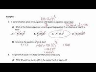 Video thumbnail for Math 30 2 Exponential Functions Word Problems Lessons