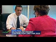 Video thumbnail for IRS raises retirement contribution limit for 2025