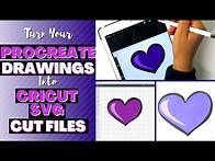 Video thumbnail for Create SVG Cut Files for CRICUT From Your PROCREATE Drawings