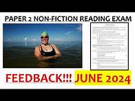 Video thumbnail for FEEDBACK!! June 2024 EDUQAS paper 2 reading exam