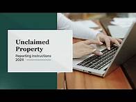Video thumbnail for Unclaimed Property: Holder Reporting - General