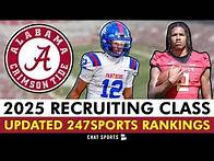 Video thumbnail for Alabama Football’s 2025 Recruiting Class After Updated 247Sports Recruiting Rankings