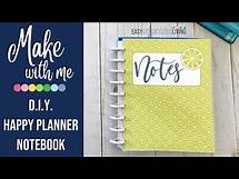 Video thumbnail for How to Make A Classic Happy Planner Notebook | Discbound Planner Setup | DIY Happy Planner Cover