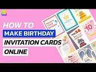 Video thumbnail for How to Make Birthday Invitation Cards Online