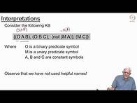 Video thumbnail for First Order Logic: Semantics