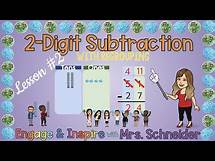 Video thumbnail for 2 Digit Subtraction With Regrouping Lesson #2