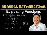 Video thumbnail for Evaluating Functions | General Mathematics