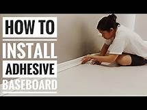 Video thumbnail for How Much & How To Install Self Adhesive Baseboard / Border / Moulding | DIY | #StayHome #WithMe