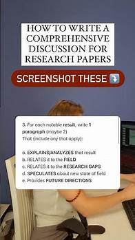 Video thumbnail for How to write a comprehensive discussion for research paper