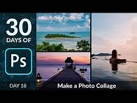 Video thumbnail for How to Create a Photo Collage in Photoshop | Day 18