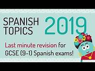 Video thumbnail for Spanish GCSE 9-1 Topics: Last-minute Topics revision 2019