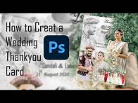 Video thumbnail for How to Creat a Wedding Thank You Card in PHOTOSHOP