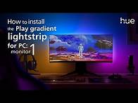 Video thumbnail for How to Install the Philips Hue Gradient Lightstrip for PC 1 Monitor