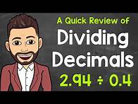 Video thumbnail for Dividing Decimals Explained: A Step-By-Step Review | Understanding Decimal Division