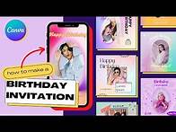 Video thumbnail for How to Create Printable 🎉 BIRTHDAY PARTY INVITATIONS 🎉 for Free Using Canva (1000+ Templates)