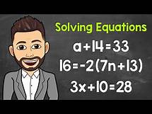 Video thumbnail for Solving Equations | A Step-By-Step Guide | Math with Mr. J