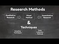 Video thumbnail for Research Methods and Techniques [Video-4]