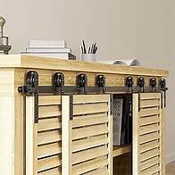 Video thumbnail for 8FT Cabinet Bypass Mini Sliding Barn Door Hardware Kit for 4 Doors, Super Mini Closet Door Track Set, Apply for Storage Window TV Stand Closet (No Cabinet)