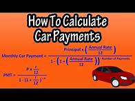 Video thumbnail for How To Calculate Monthly Car Payments By Hand, Manually Explained - Formula For Monthly Car Payments