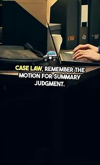 Video thumbnail for Summary Judgment motions in Pro with this easy breakdown! #LegalInsights #CivilProcedure101 💼⚖️