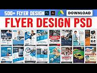 Video thumbnail for 500+ Professional Flyer Design Templates Free Download, flyer Design in Photoshop, English tutorial