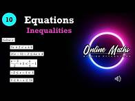 Video thumbnail for Grade 10 Equations Lesson 6 Inequalities