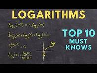 Video thumbnail for LOGARITHMS Top 10 Must Knows (ultimate study guide)