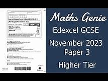 Video thumbnail for Edexcel Higher Paper 3 November 2023 Exam Walkthrough