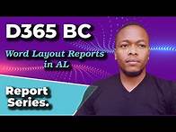 Video thumbnail for Create a new word layout report in Microsoft Dynamics 365 Business Central.
