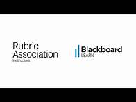 Video thumbnail for Rubric Association in Blackboard