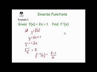 Video thumbnail for Inverse Functions - Corbettmaths