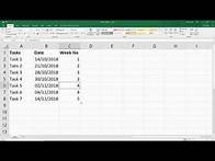 Video thumbnail for Excel Formula - Find the Week Number from any given Date