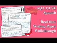 Video thumbnail for GCSE Spanish Writing Paper Walkthrough (2025)