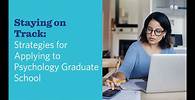 Video thumbnail for Strategies for applying to psychology graduate school