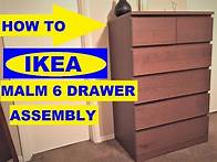 Video thumbnail for How to assemble IKEA Malm 6 drawer chest