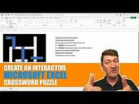 Video thumbnail for Create an Interactive Crossword Puzzle with Microsoft Excel