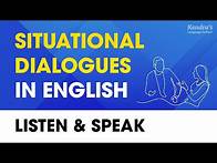 Video thumbnail for Situational Conversation Dialogues in English — Listen and Speak