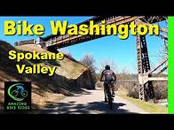 Video thumbnail for 60 Minute Virtual Bike Ride | Centennial Trail | Spokane Valley Washington | Indoor Cycling Video