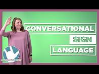 Video thumbnail for Conversational Sign Language | Part 2 | Affirmation and Negation Signs
